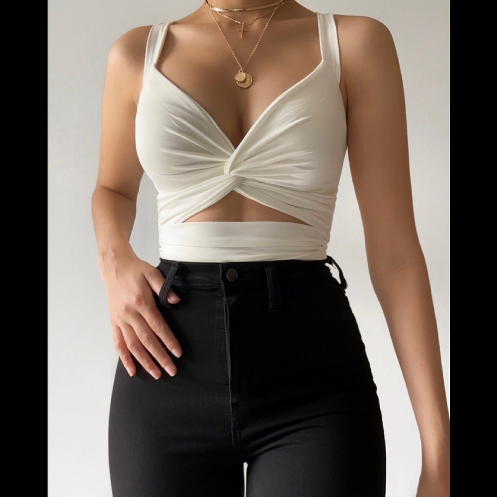 JULIET CROP TOP WHITE